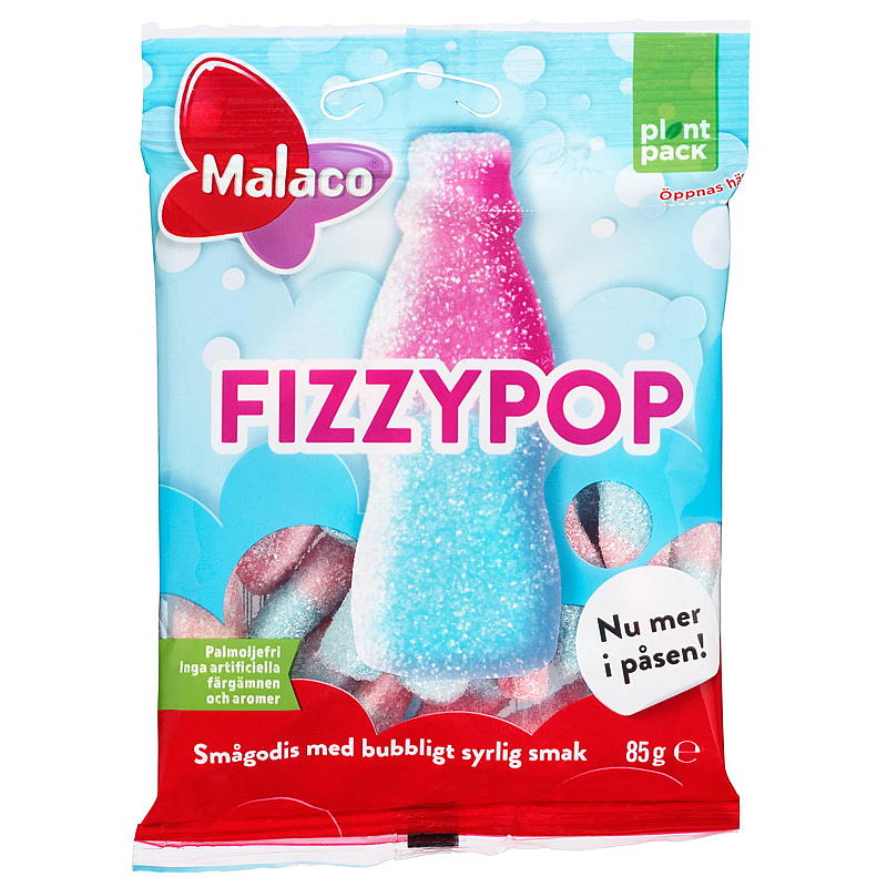 Malaco Fizzypop 85 g Malaco