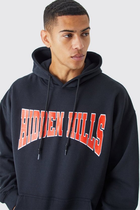 Oversize Hoodie mit Hidden Hills Print