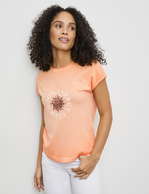 Kurzarmshirt mit Wording-Print