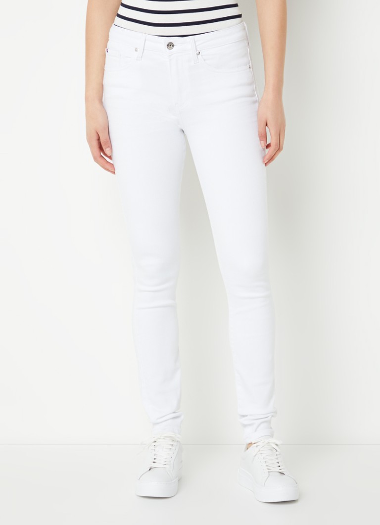Blugi Tommy Hilfiger Flex Mid-Ride Slim Fit, culoarea spălătorie