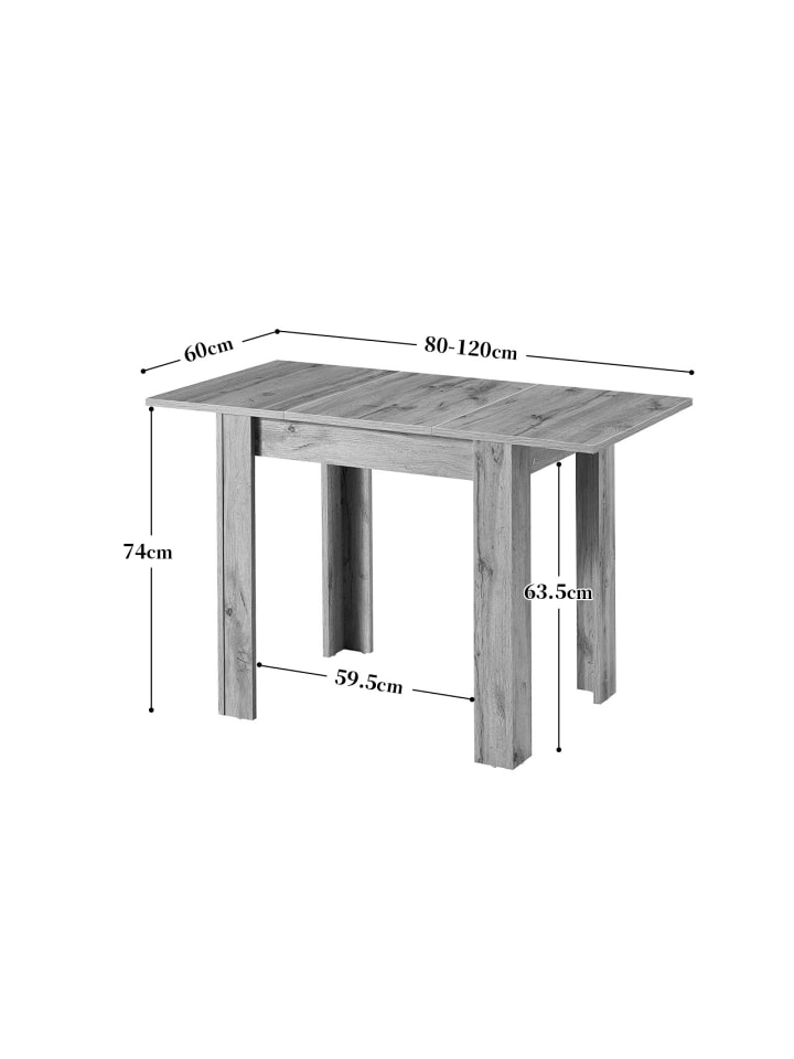 B&D Home 5-tlg. Set: Essgruppe Jona in Beton günstig kaufen