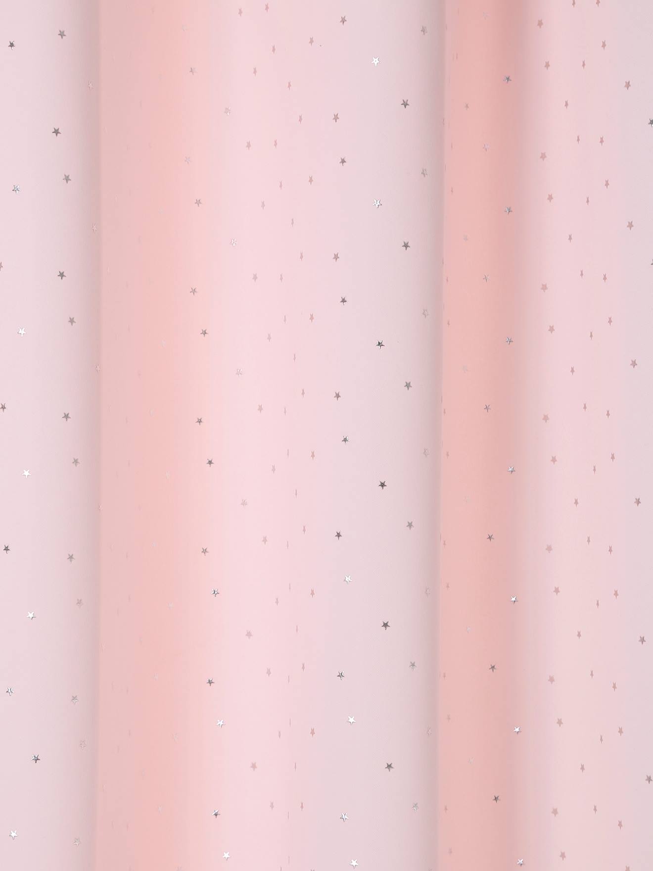 Vertbaudet Kinderzimmer Verdunkelungsvorhang SILBERSTERNE - rosa sterne