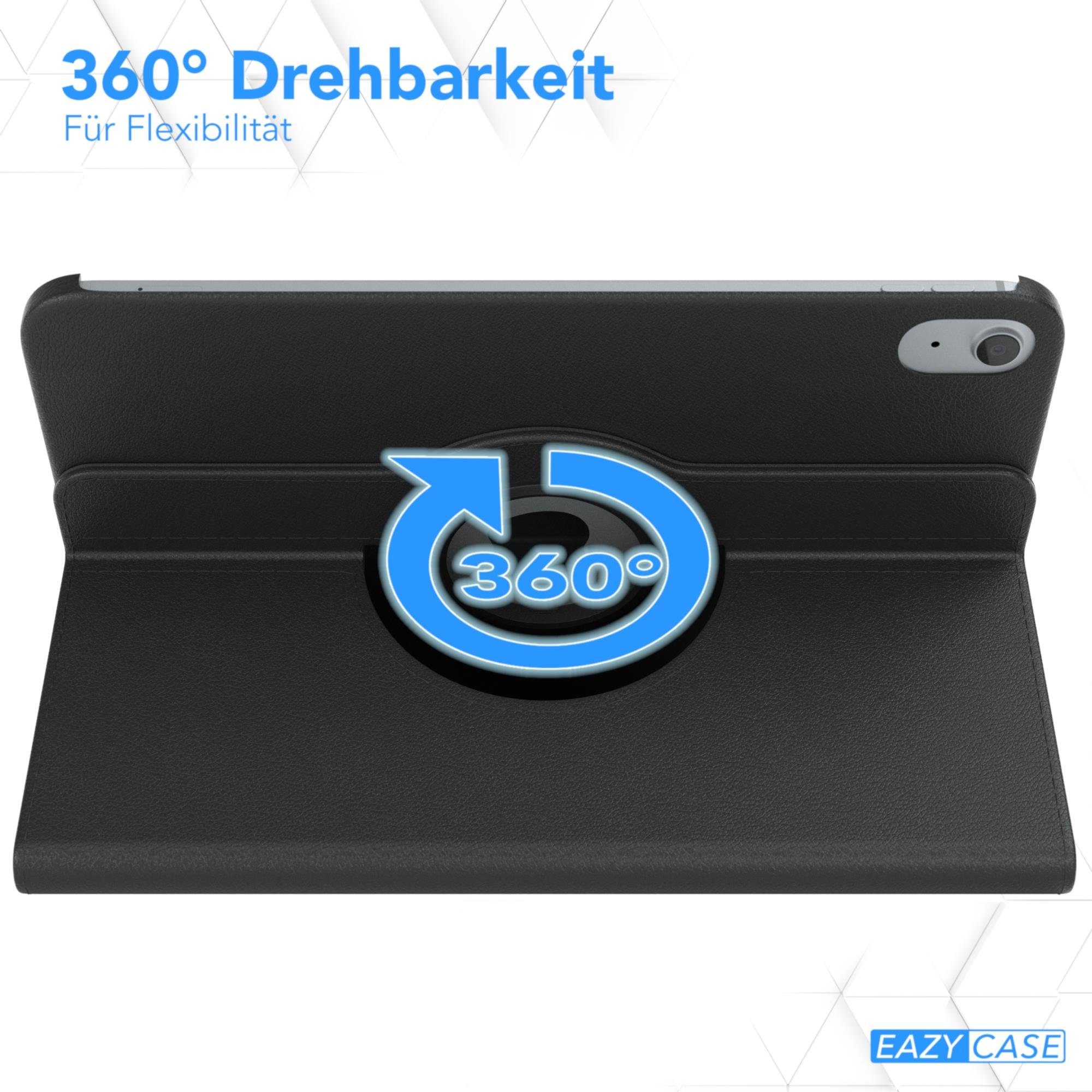 EAZY CASE Tablet-Hülle Rotation Case für Apple iPad 10. Gen. (2022) 10,9 Zoll, Hülle 360° drehbar mit Standfunktion Etui Anti-Kratz Tasche Schwarz