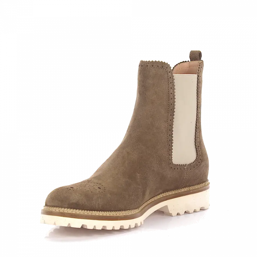 Unützer - Chelsea Boots Veloursleder - beige