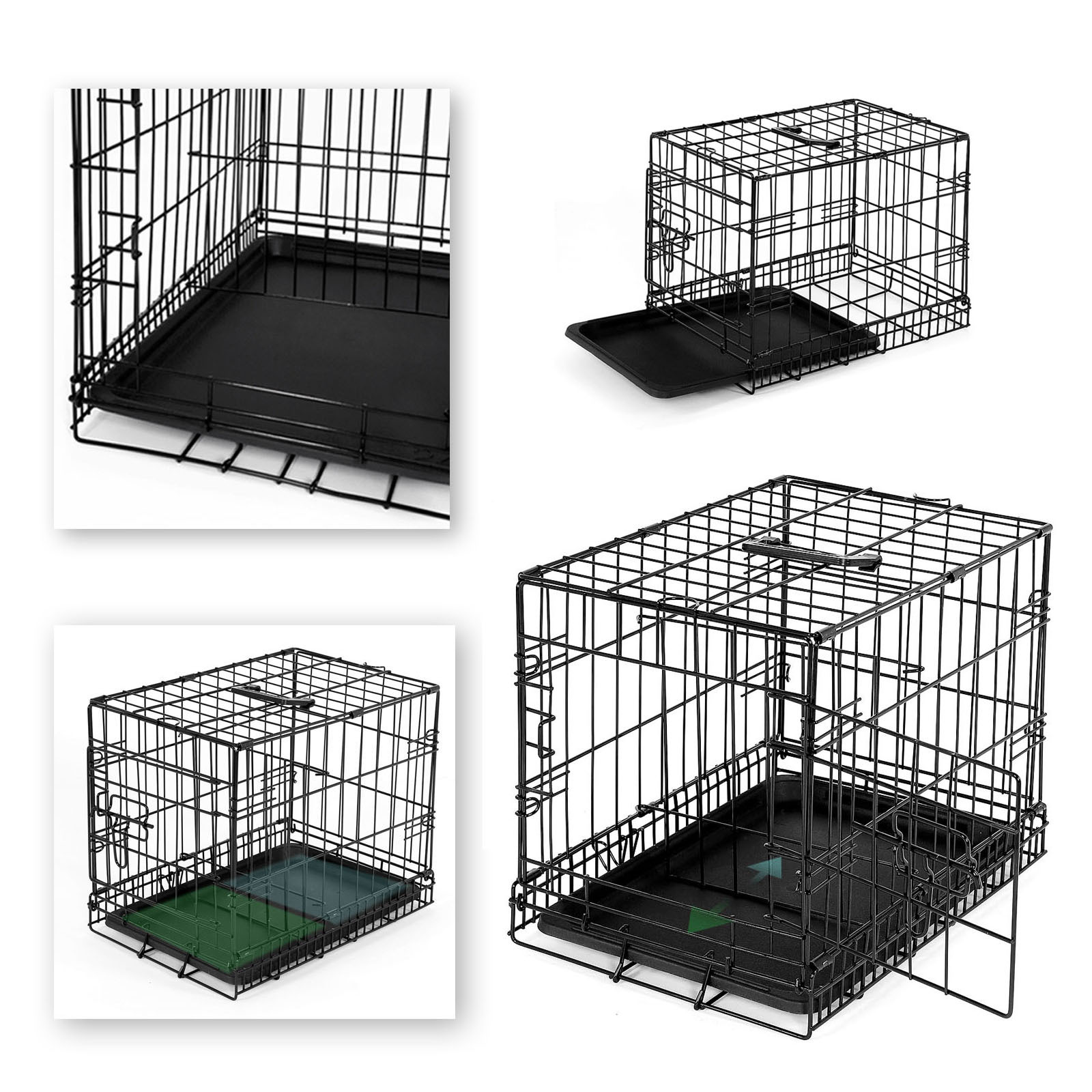 Lionto Transportboxen & Gitterboxen Lionto Hundetransportkäfig Tiertransportbox Hundebox Größe (S) 45x31x36 cm S