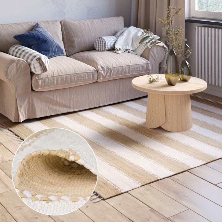 MyFlair Teppich Zendo 230cm x 160cm, Farbe Beige, rechteck