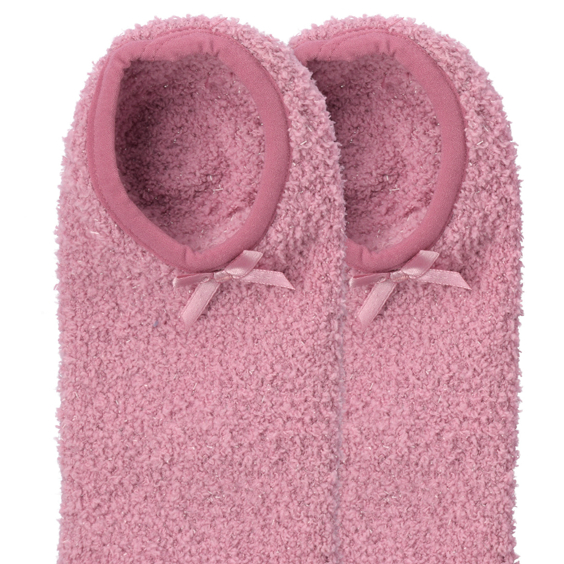 1 Paar Damen Kuschelballerinas mit Schleife