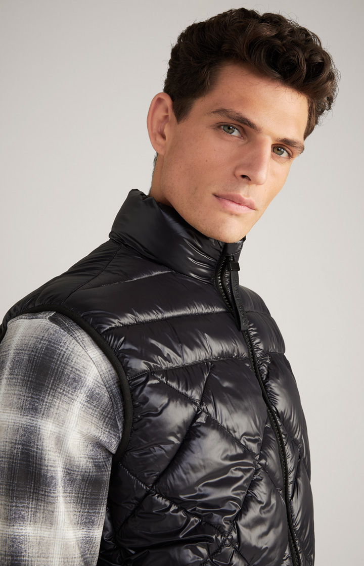 Nylon-Steppweste Vanor in Schwarz