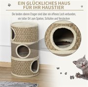 PawHut Katzenkratzbaum Kratztonne für katzen Katzenbaum Kletterbaum Sisal