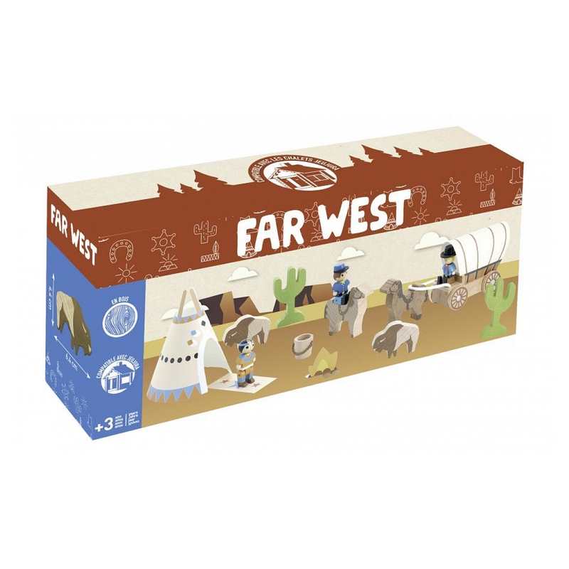 Far West 11 pièces en bois