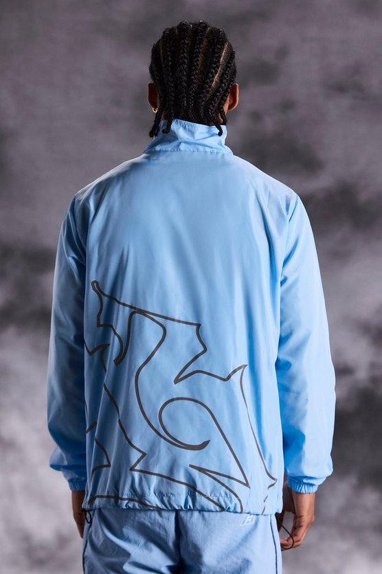Trichterkragen-Jacke aus Nylon