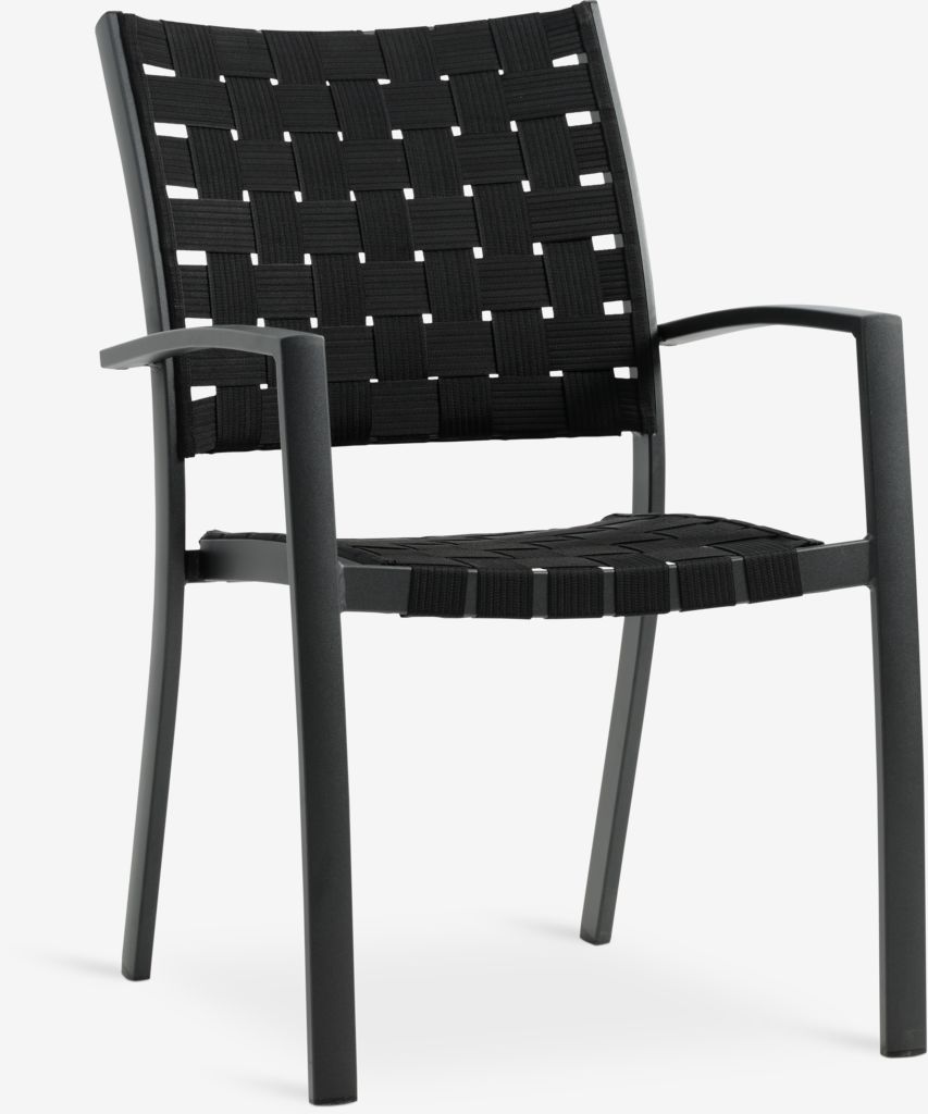 JEKSEN Stackable chair JEKSEN black