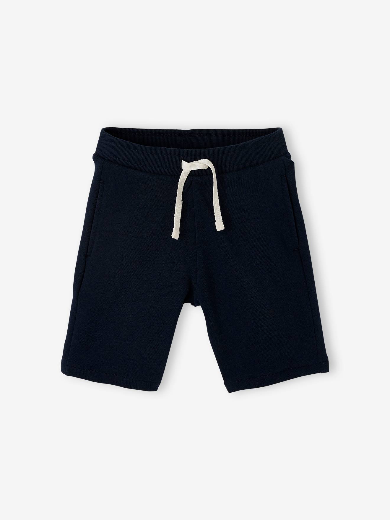 Lot de 2 bermudas Basics garçon en molleton lot encre
