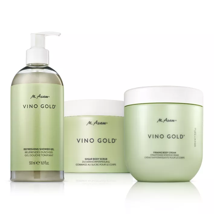 VINO GOLD Duschgel, Körperpeeling und Körpercreme XXL Set
