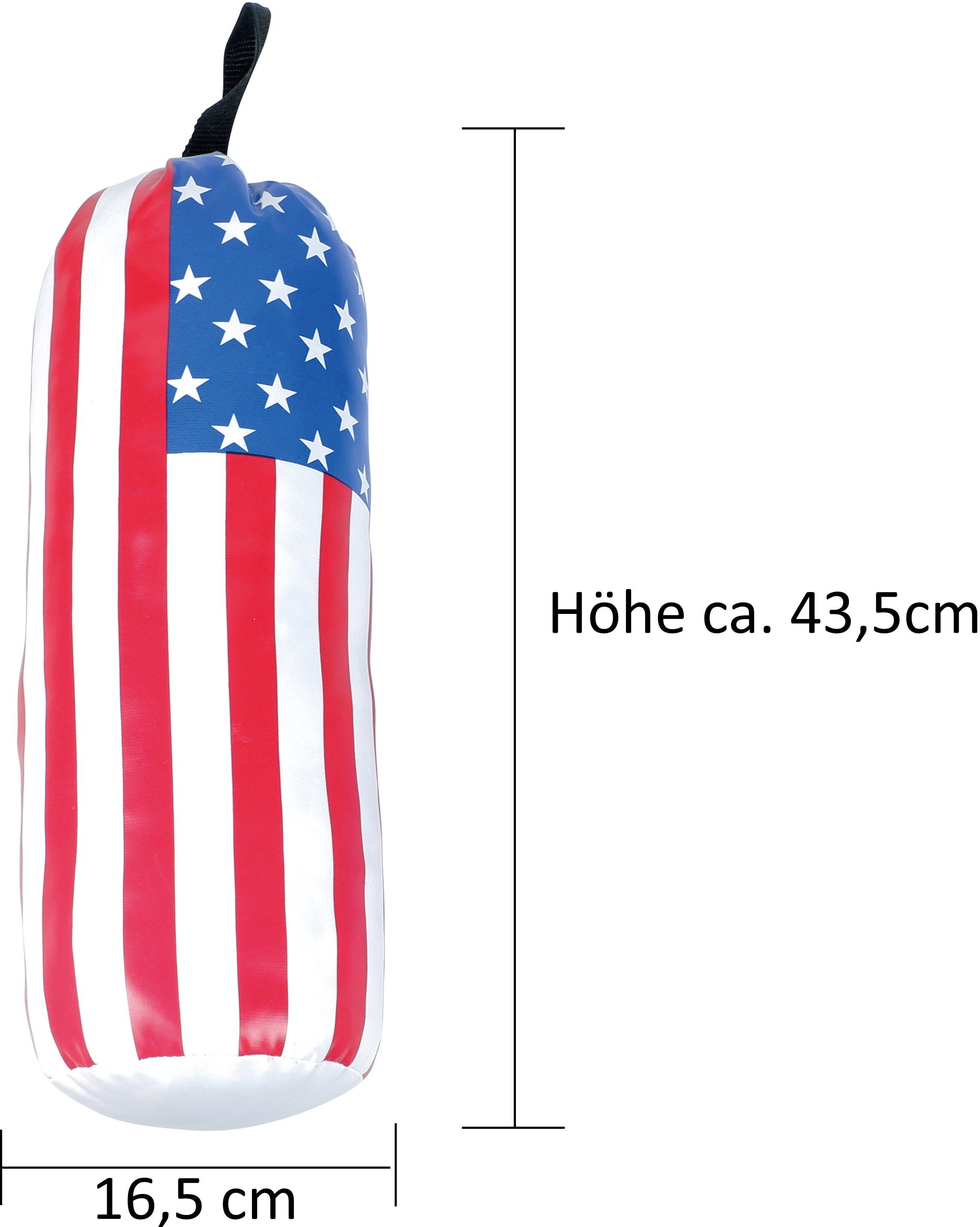 L.A. Sports Boxsack Box-Set für Kinder (3-tlg., mit Boxhandschuhen), aus langlebigem Phthalate-freiem PVC
