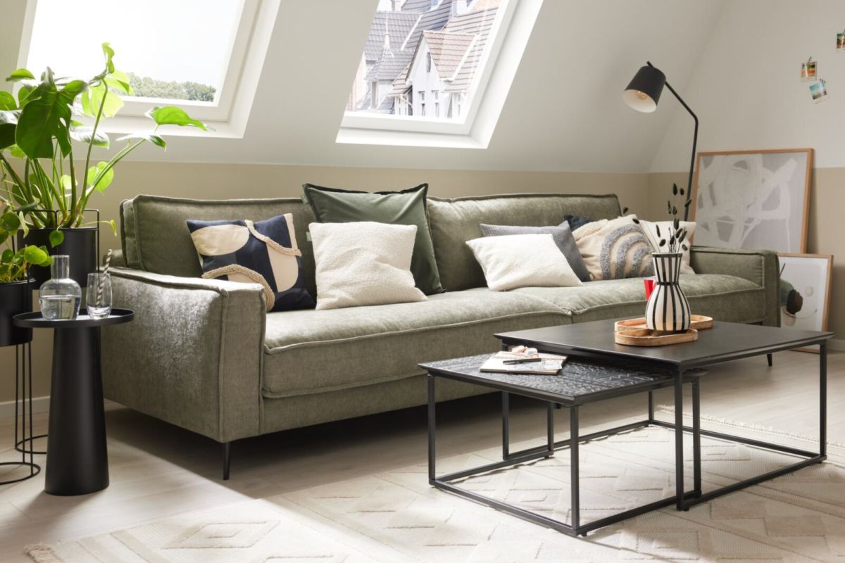 Roomio 3-Sitzer Sofa No. 4102 Grün
