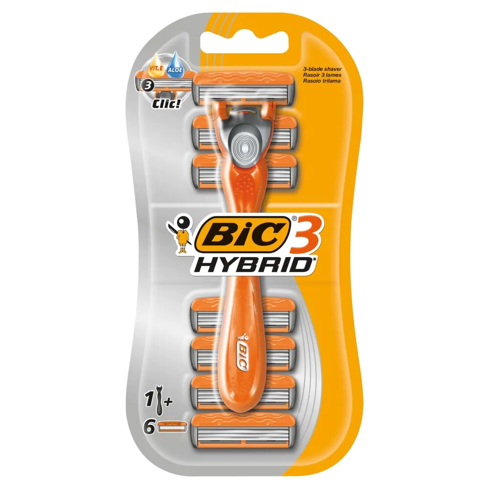 Ξυράφι Bic Hybrid με 3 λεπίδες και φουσκάλες