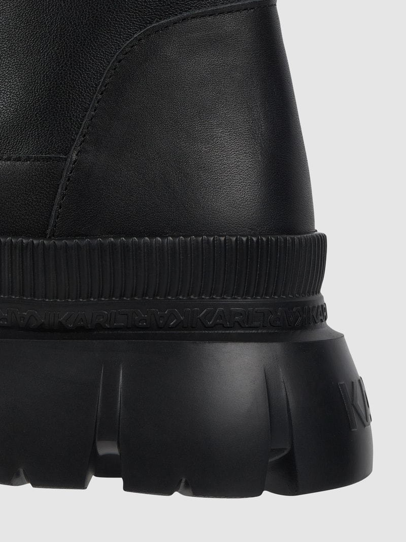 Boots aus Leder Modell 'Trekka Max' in schwarz