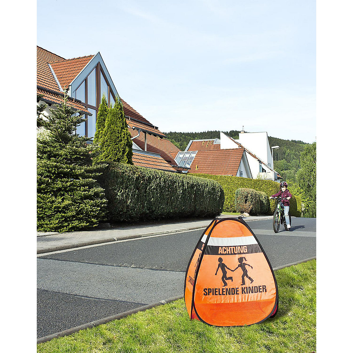 Straßenwarnschild, 3D