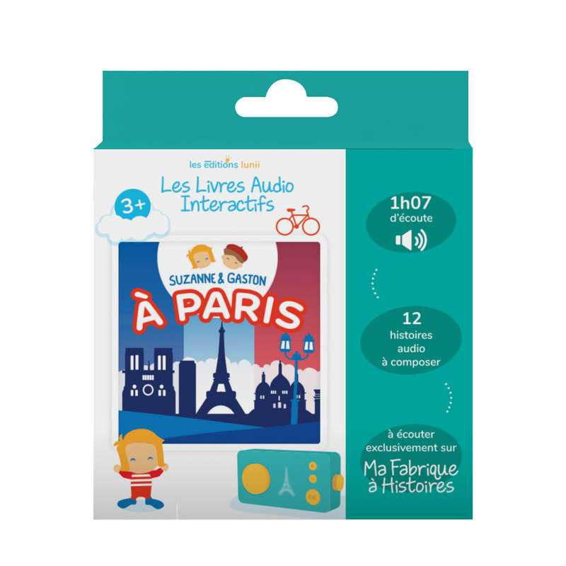 Coffret livre audio, Suzanne et Gaston à Paris Lunii