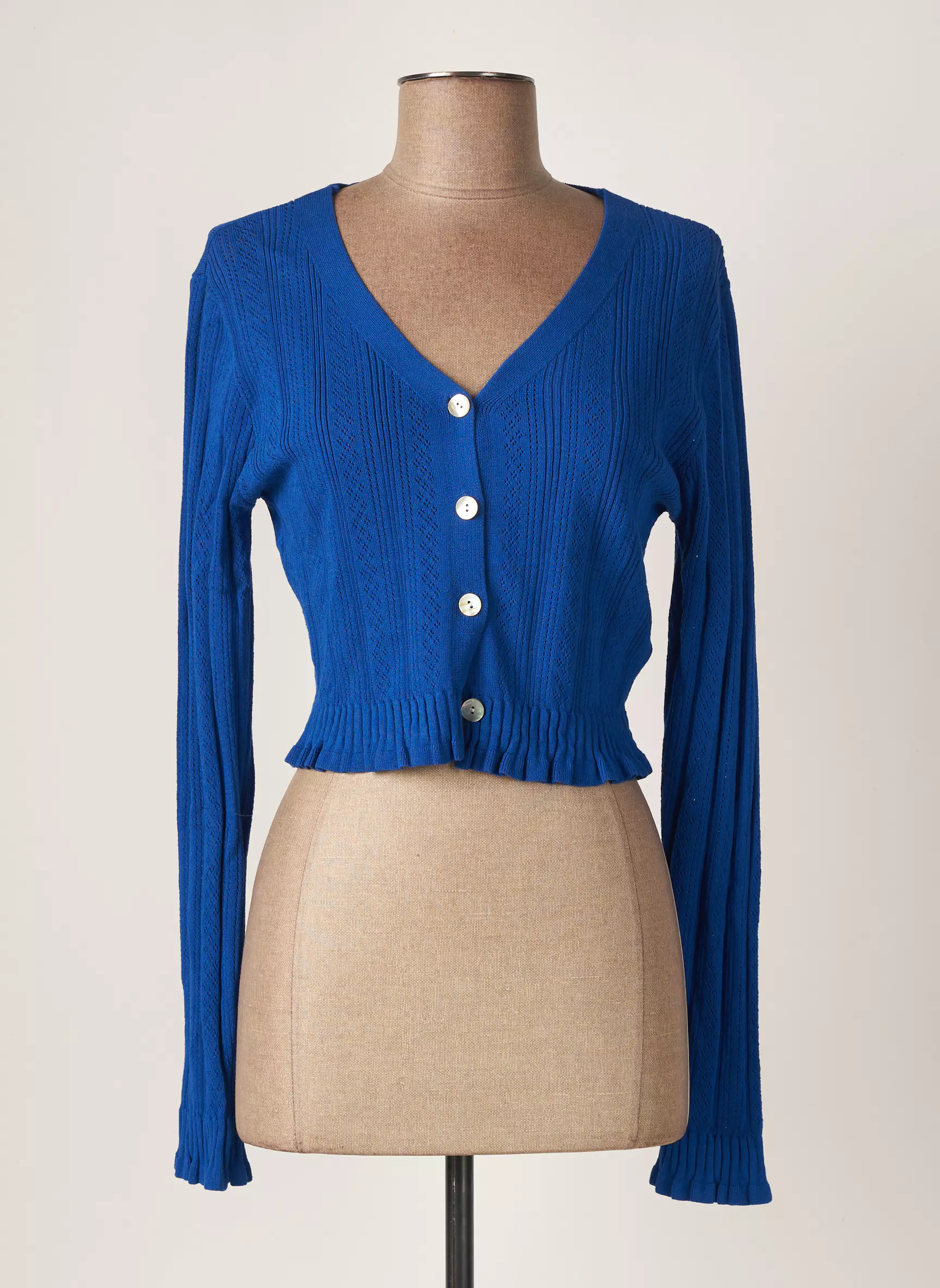 Molly Bracken Cardigans Femme couleur bleu