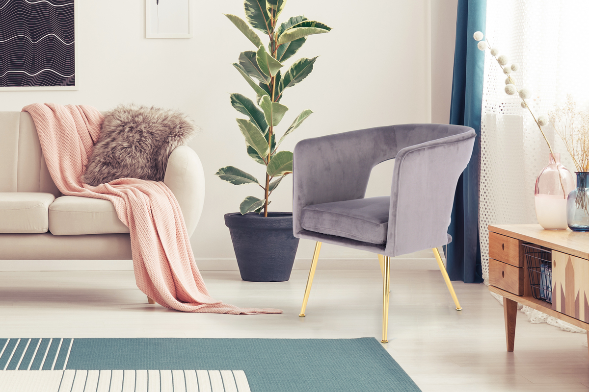 Kayoom Stuhl Jolene 125 Grau