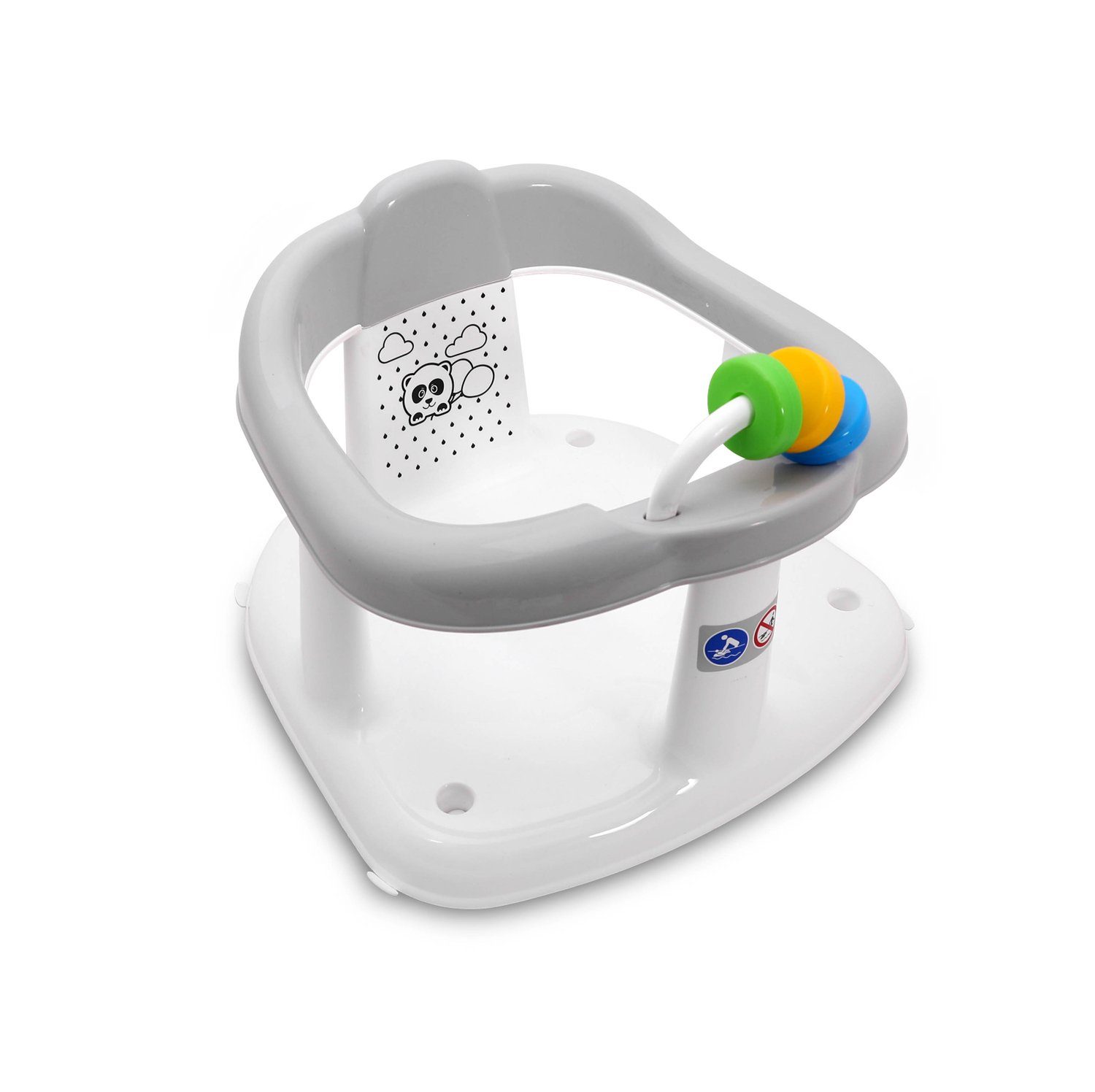 Lorelli Badesitz Babybadewannensitz Panda, Badering, rutschfeste Basis, hohe Rückenlehne