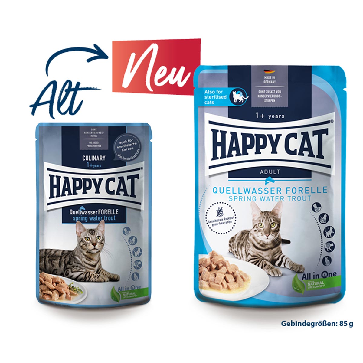 Happy Cat Meat in Sauce Quellwasser Forelle kaufen bei ZooRoyal