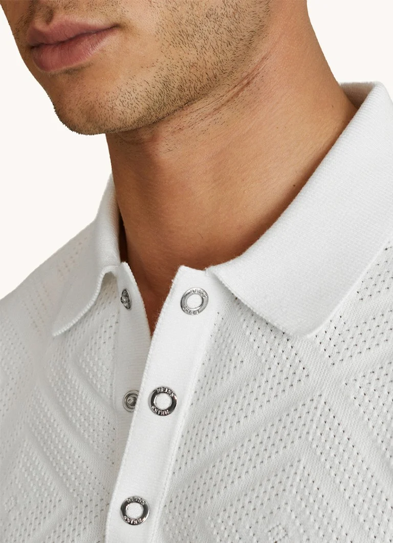 Polo Reiss Lupton de corte regular com textura