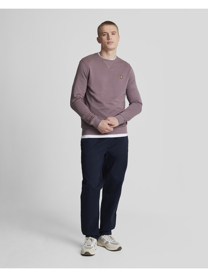 Lyle & Scott Sweatshirt in Dunkler Lilaton günstig kaufen