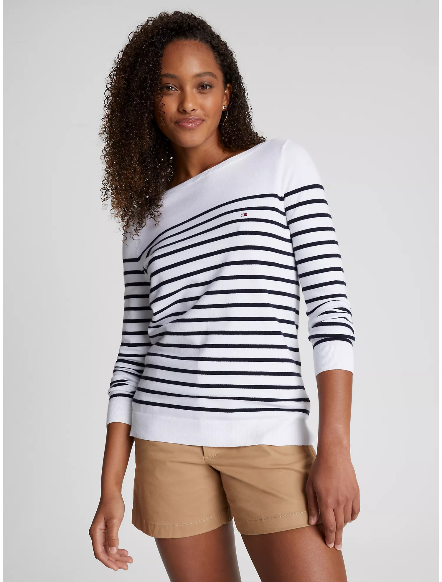 Stripe Boatneck Sweater