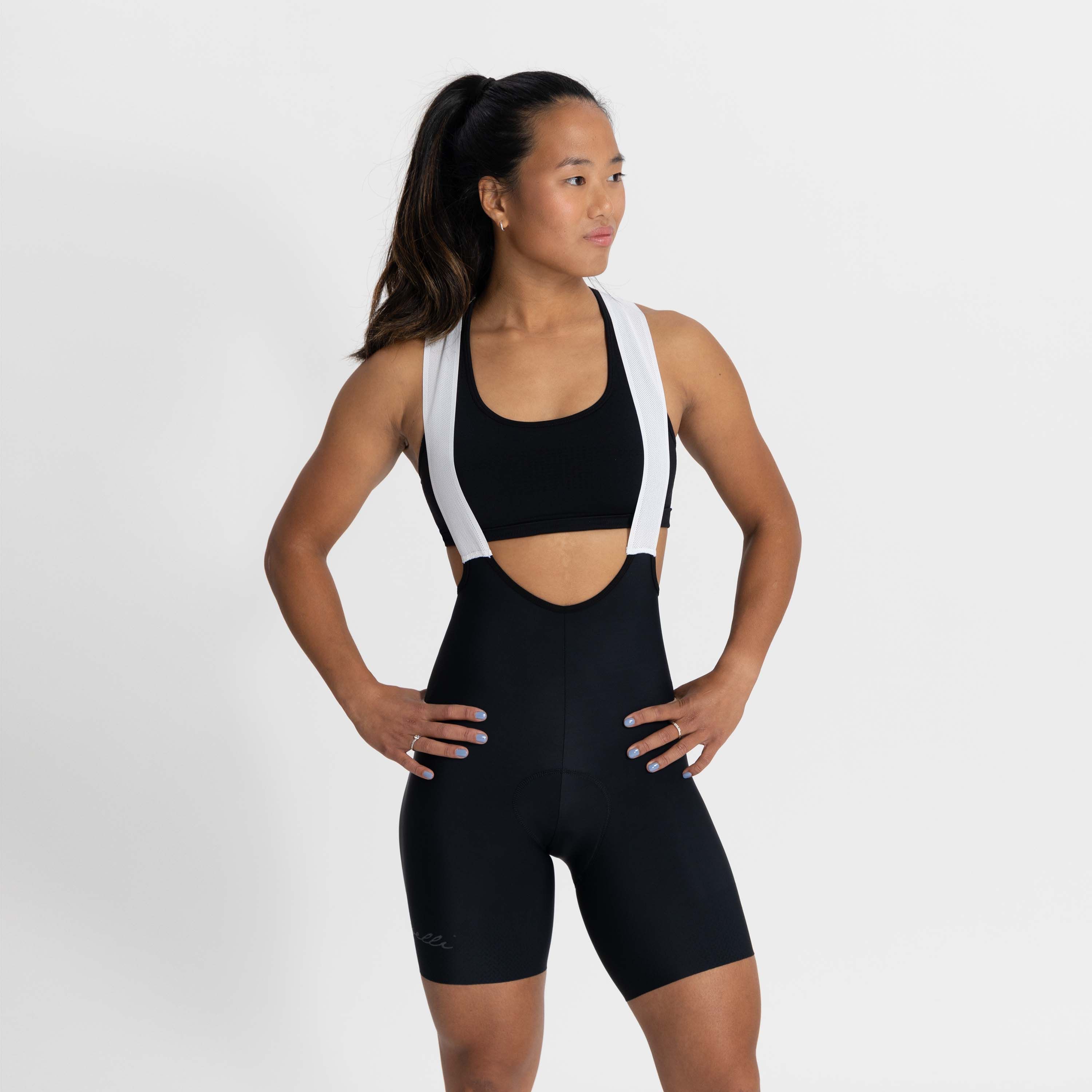 Rogelli Prime 2.0 Schwarz Damen Radhose Kurz Mit Träger