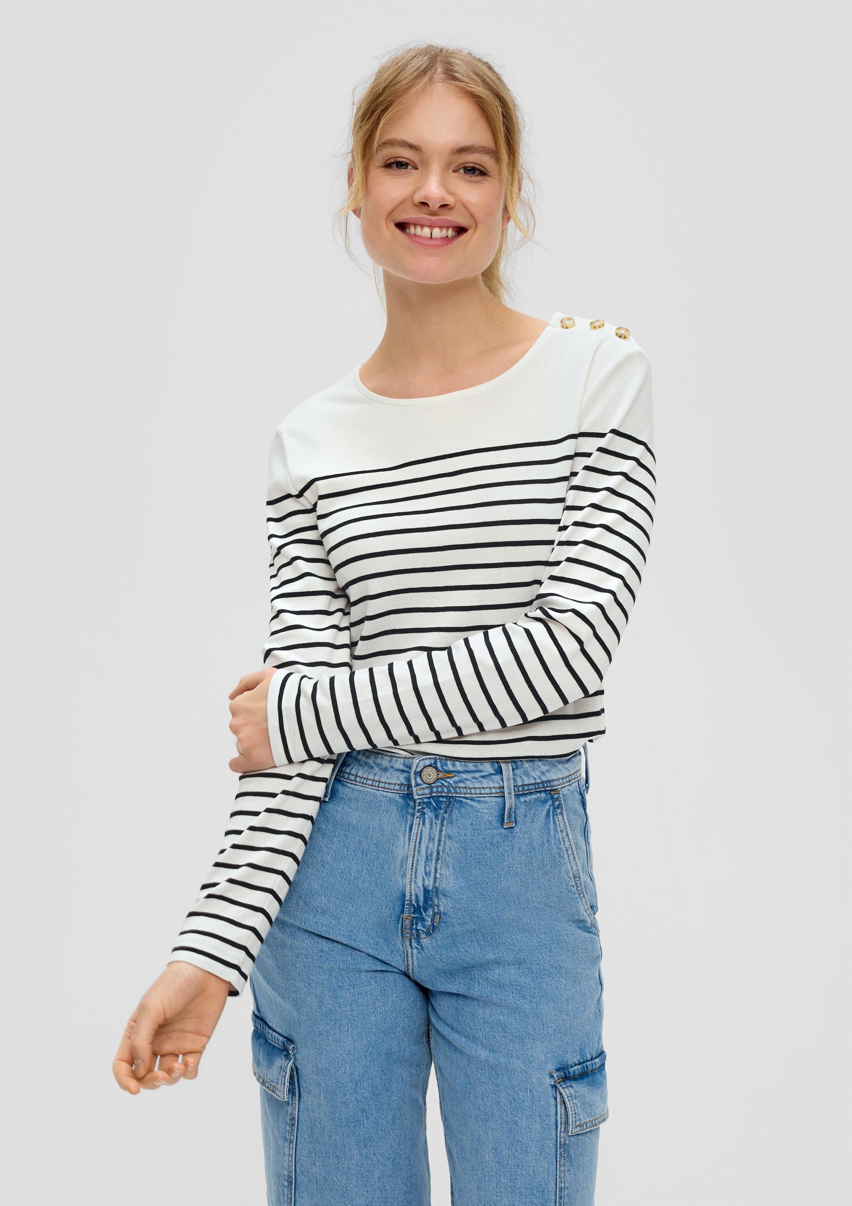 Longsleeve mit Zierknöpfen  2142973-99G3