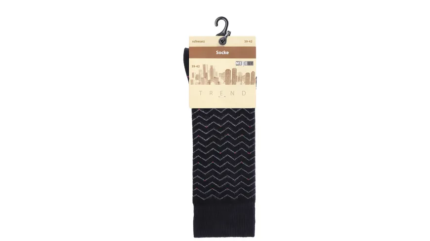 MOVE UP Herren Socken mit Allover Design schwarz