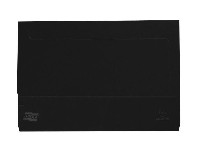 Exacompta Europa Dokumentenmappe 4792Z DIN A4, Foolscap Pressspankarton meliert 35,7 (B) x 0,3 (T) x 24,5 (H) cm Schwarz 25 Stück