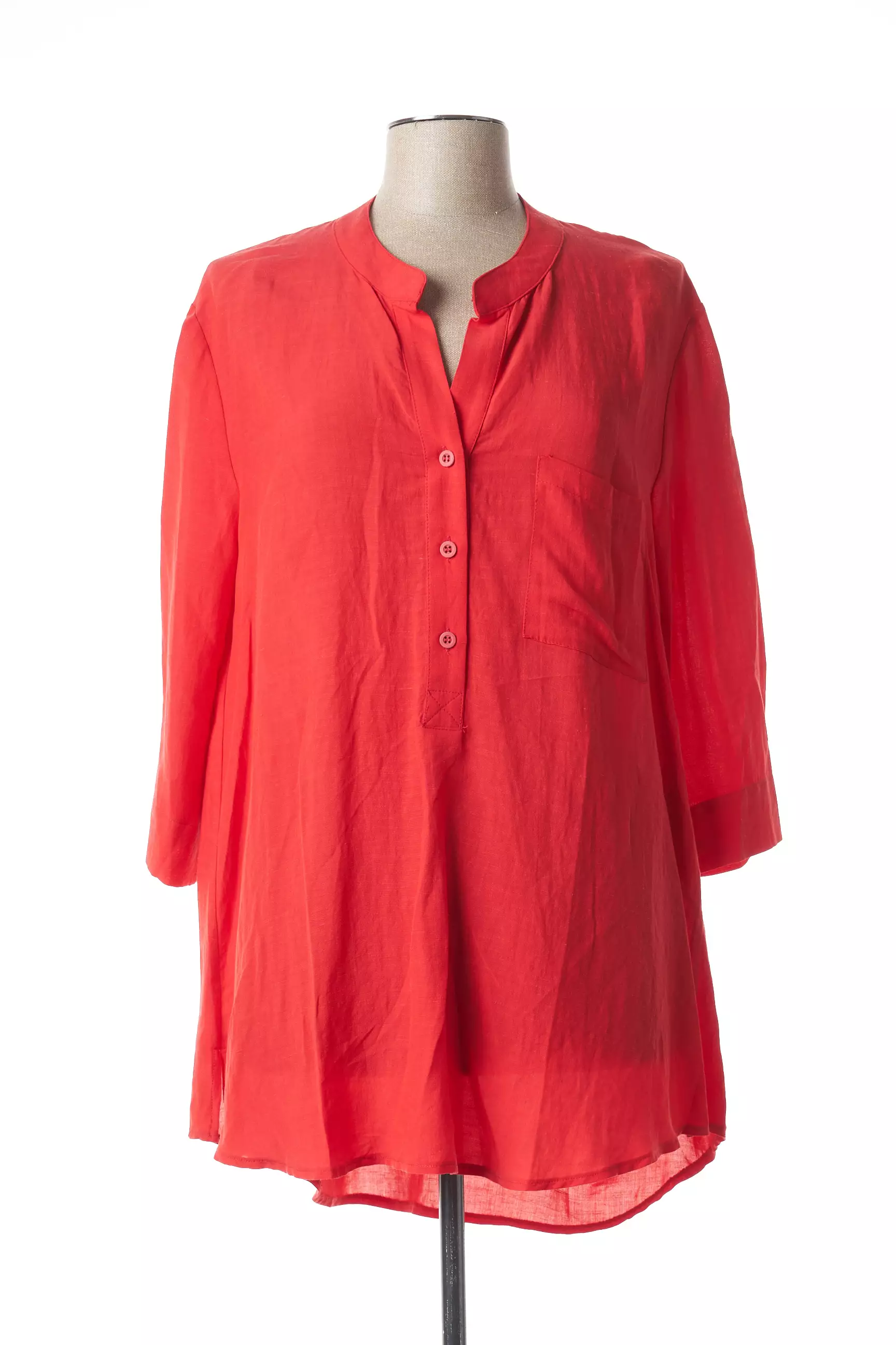 Orto Botanico Tuniquemanchelongue Femme couleur rouge