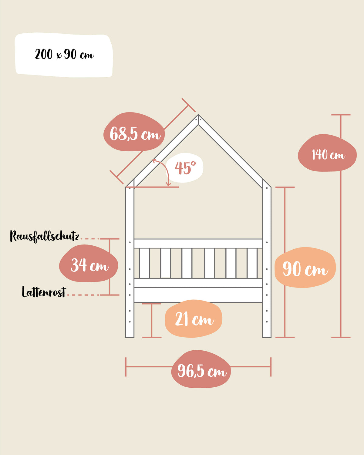 Hausbett Kiefer Zubehör