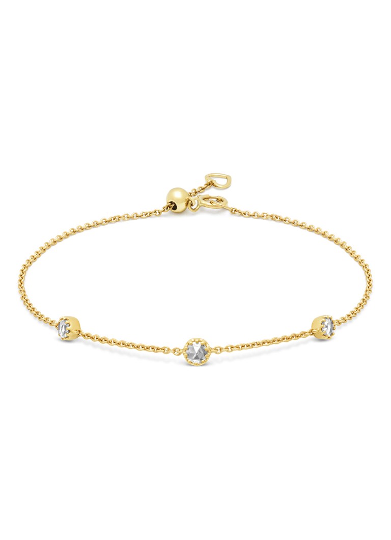 Diamond Point Yellow gold bracelet, 0.18 ct diamond, Joy