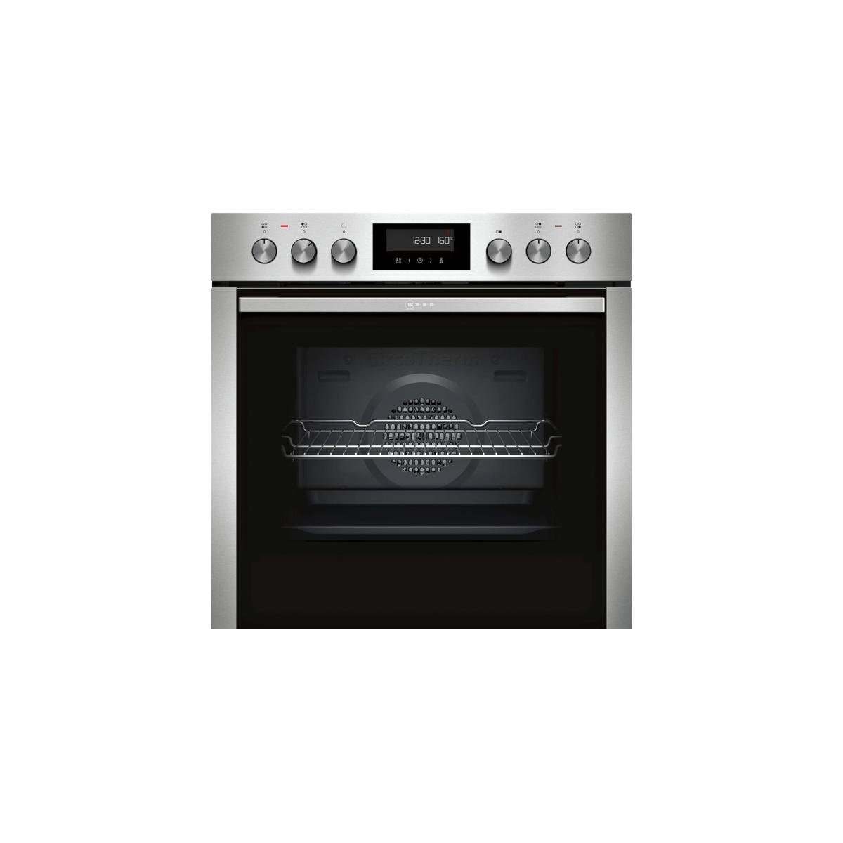 NEFF Einbaubackofen E2CCH7AN1, mit Teleskopauszug nachrüstbar, Pyrolytisch und Hydrolytisch, CircoTherm, Pyrolyse, EasyClean, LCD-Display