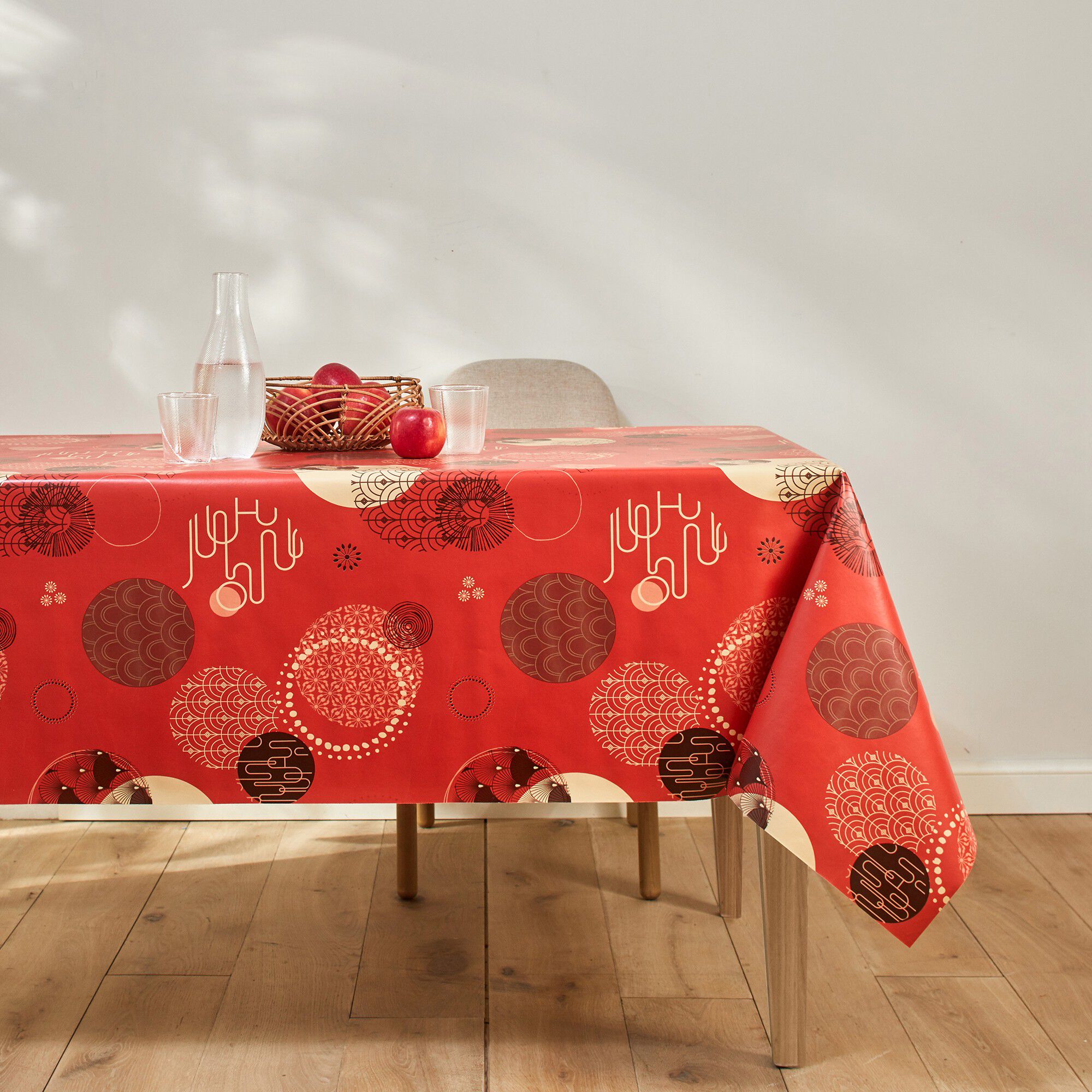 Nappe toile cirée imprimé Asiatique