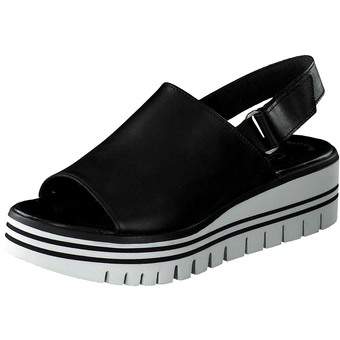 Gabor Plateau Sandale in schwarz