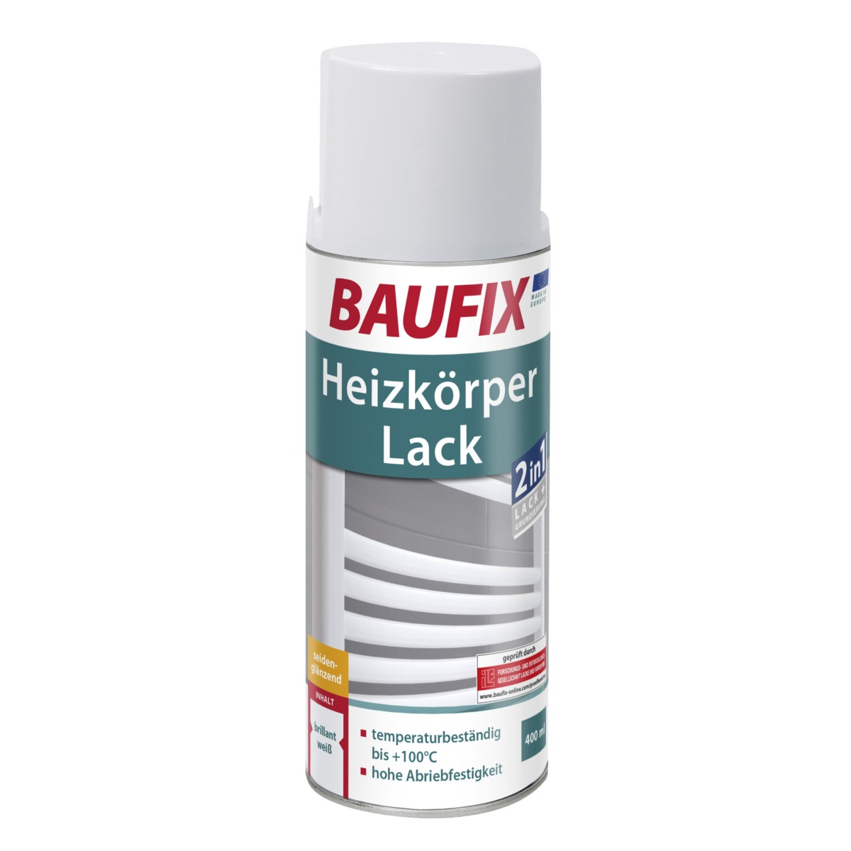 Baufix Heizkörperlack Sprühdose, 6er-Set
