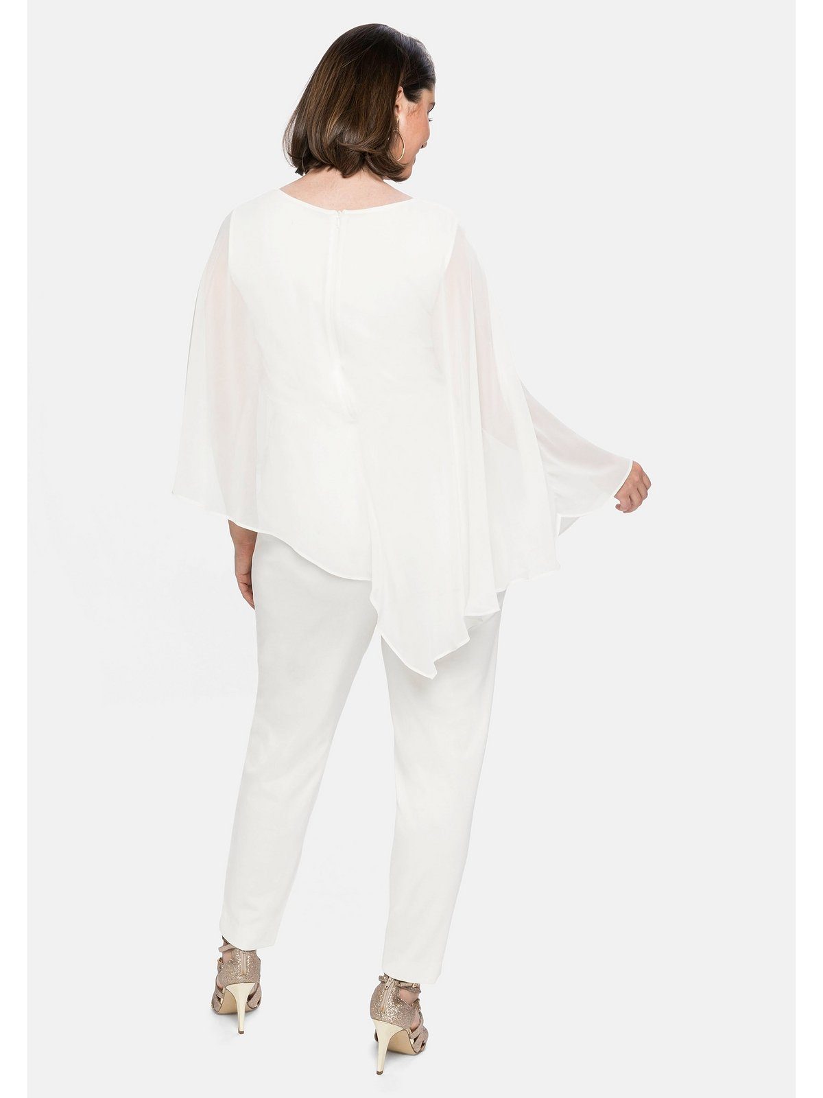Sheego Jumpsuit Große Größen im Lagenlook, mit Fledermausärmeln