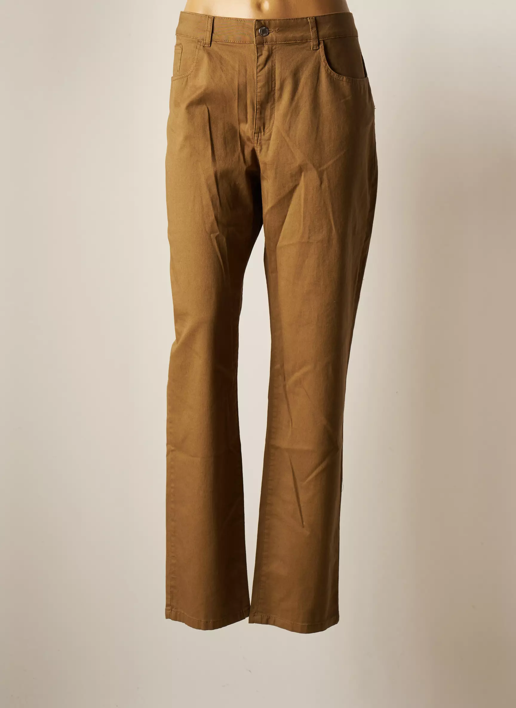 Scottage Pantalons Droits Femme couleur marron