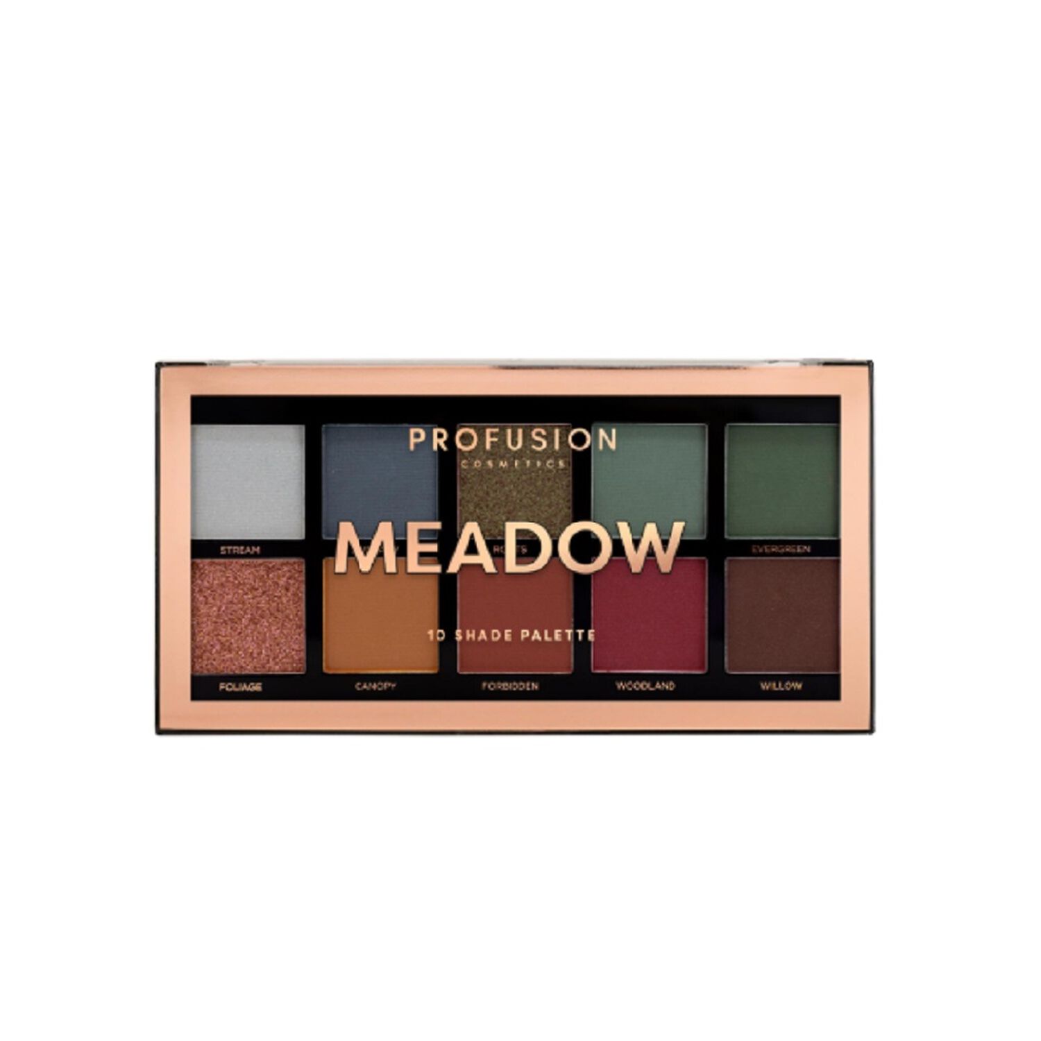 Profusion Cosmetics Palette Meadow Palette fards à paupières 10 teintes