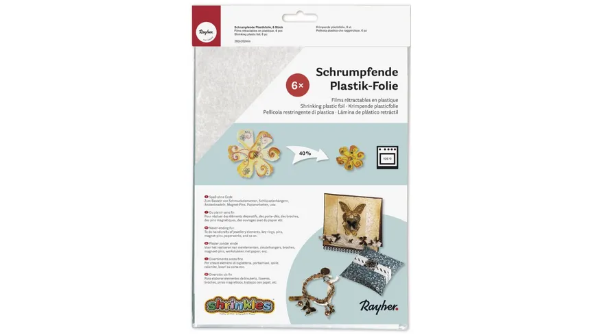 Rayher Schrumpfende Plastikfolie262x202mm
