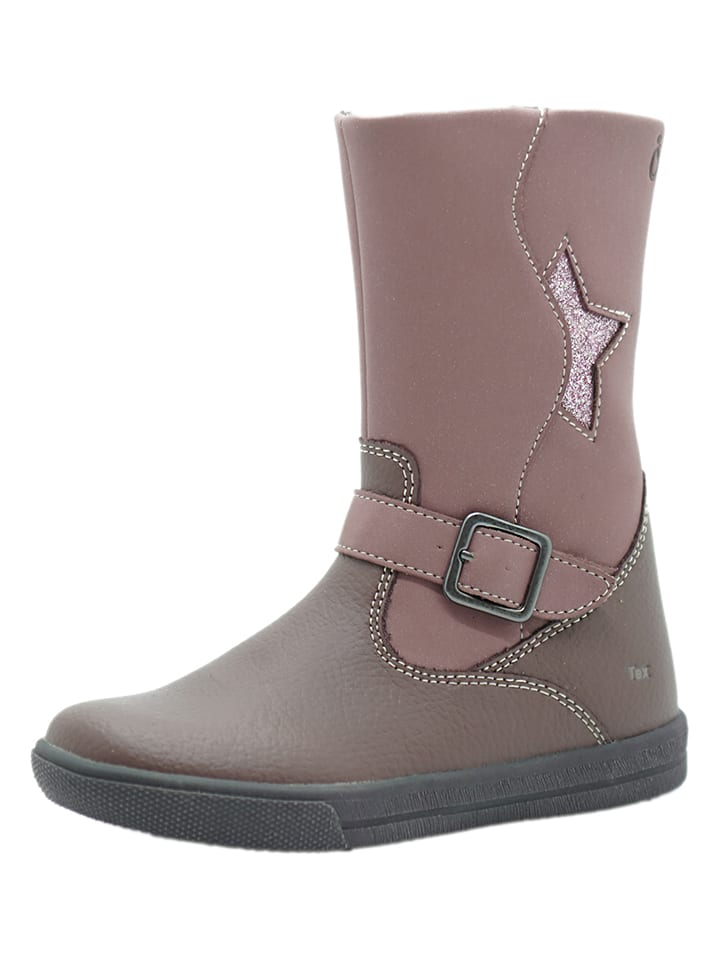 lamino Leder-Boots in Mauve günstig kaufen
