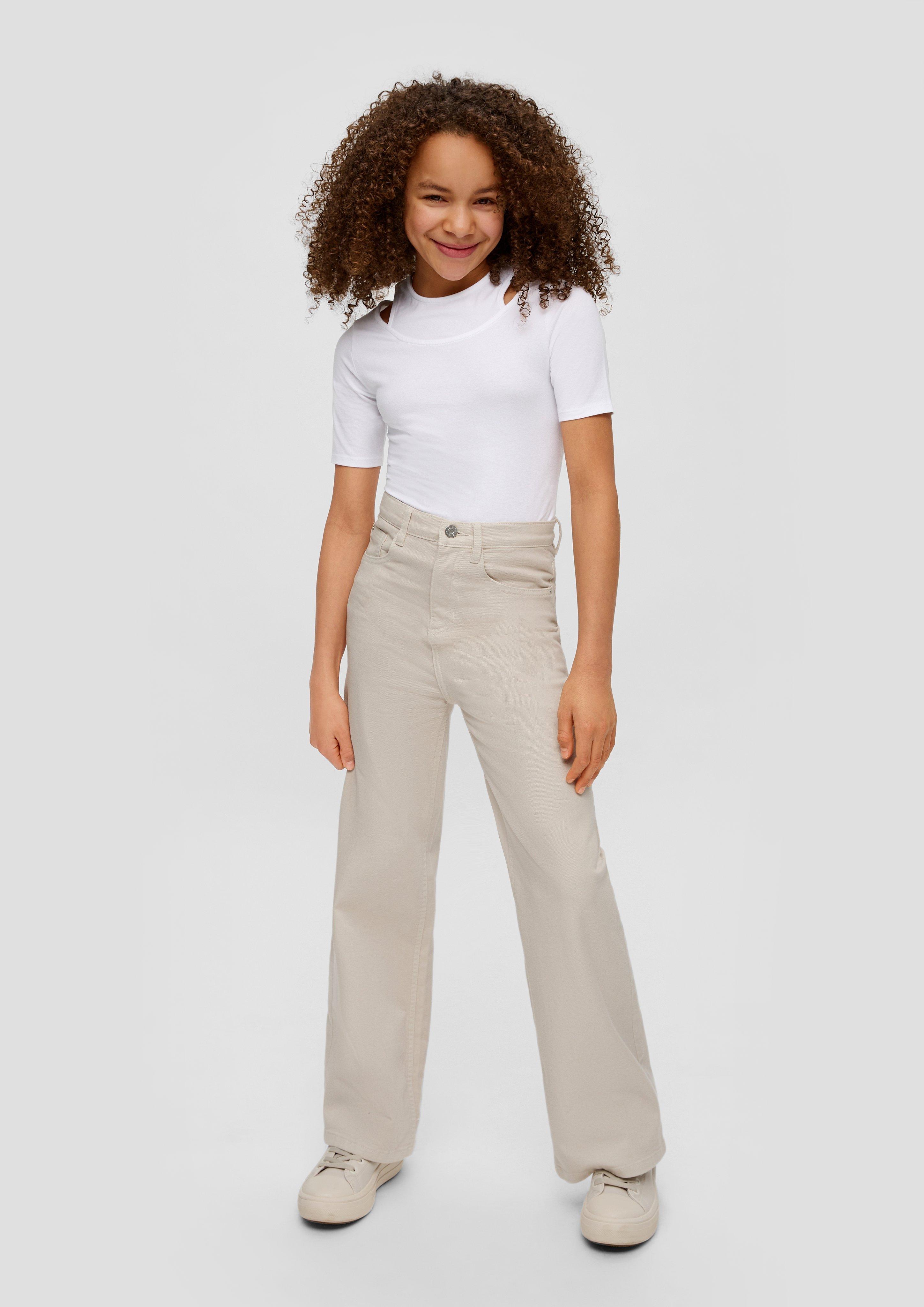 Wide: Elastische Twillhose   2140950-0330