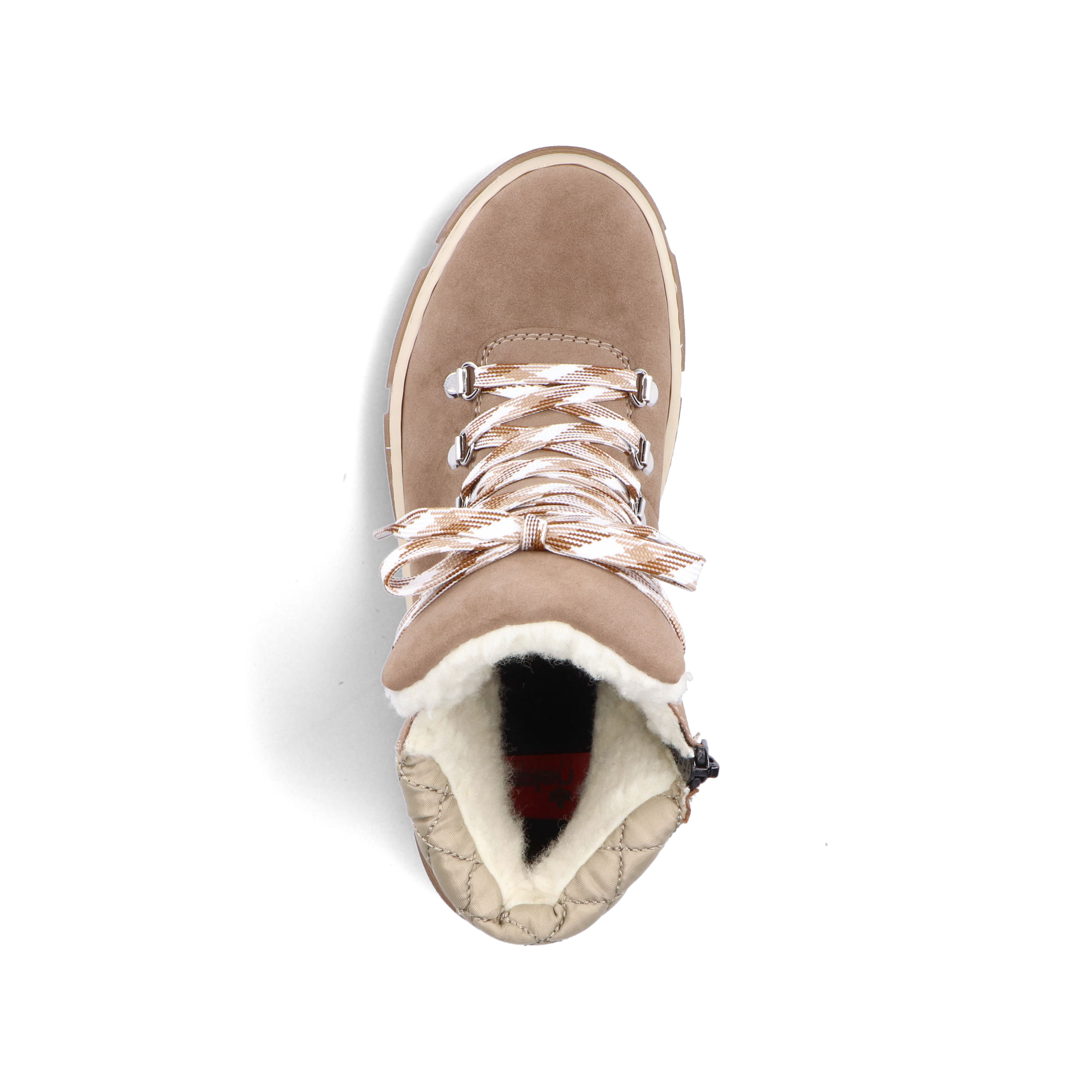 Rieker Damen Schnürstiefel braunbeige