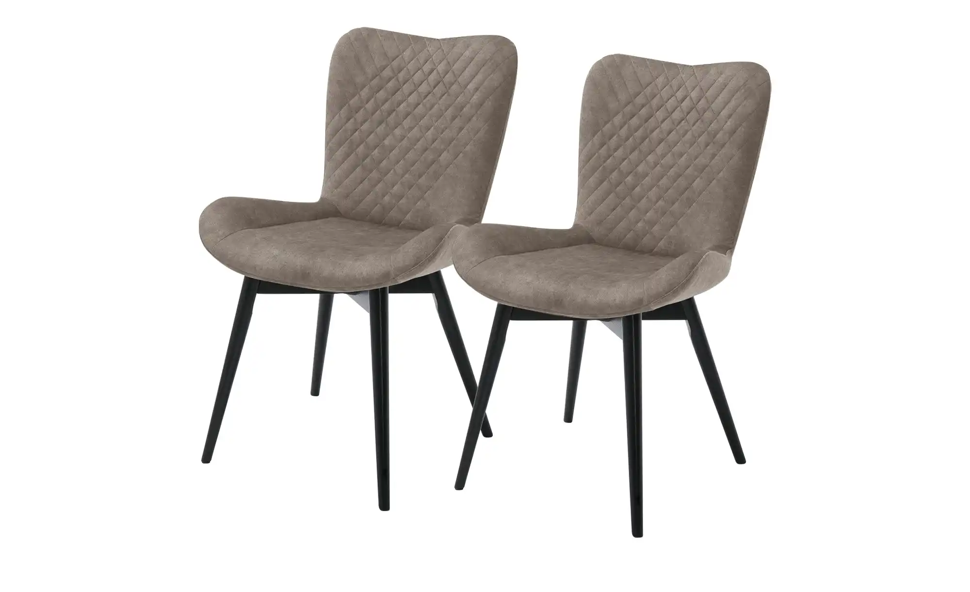 Gray & Jones 2er Set Esszimmerstuhl  mit Diamant-Steppung Tierra Fuego Two